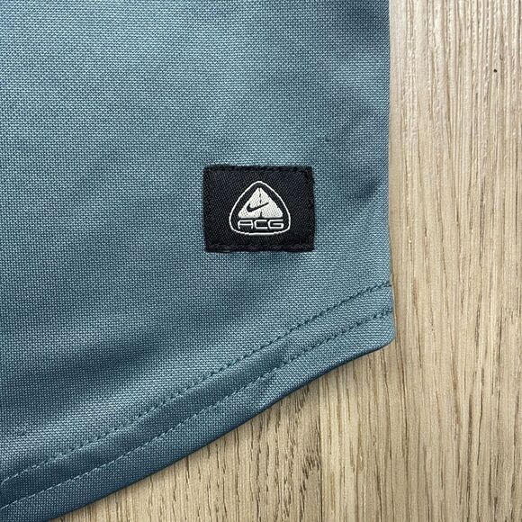 Nike ACG Shirt Mens Large Blue Dri-FIT Base Layer Outdoor Hiking Performance - Picture 2 of 12